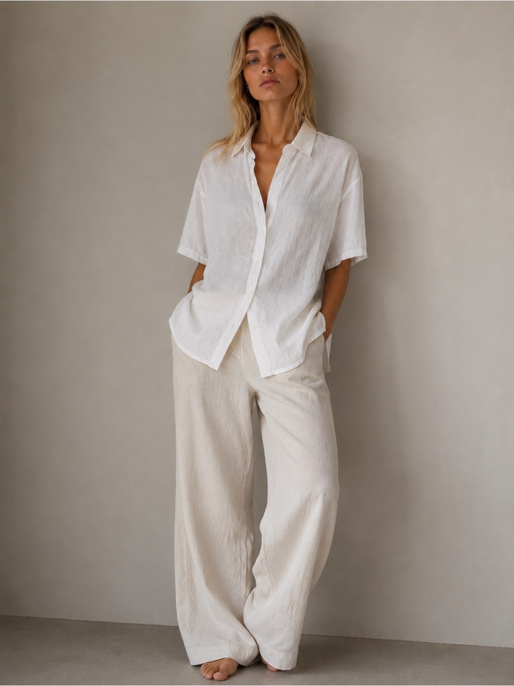 YANA K Mallorca Top – Ivory | Size Small | NWT